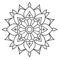 mente relajante colorante página mandala para adultos colorante página mandala para adultos colorante mandala vector