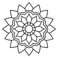 Mind Relaxing Coloring Page Mandala For Adults Coloring Page Mandala For Adults Coloring Mandala vector