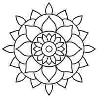 mente relajante colorante página mandala para adultos colorante página mandala para adultos colorante mandala vector