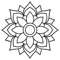 mente relajante colorante página mandala para adultos colorante página mandala para adultos colorante mandala vector