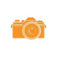 Camera icons set, blue and pink version, isolated on white background. vector