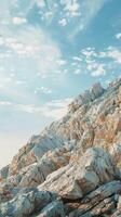 Skyward View Of Rocky Cliffs photo