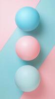 Abstract Spheres on Color Block photo