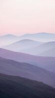 Misty Mountain Layers at Dawn photo