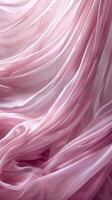 Soft Pink Satin Drapery photo