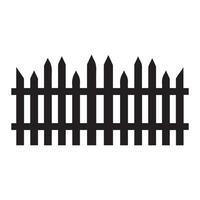 Fence icon set. Simple for web design isolated on white background. vector