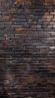 Vintage Blackened Brick Wall photo