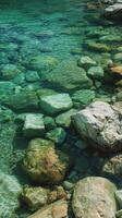 Crystal Clear Waters And Stones photo