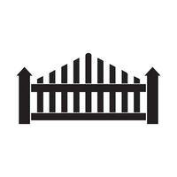 Fence icon set. Simple for web design isolated on white background. vector