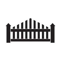 Fence icon set. Simple for web design isolated on white background. vector