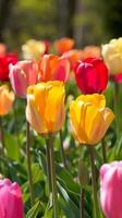 Vivid Tulips in Spring Bloom photo