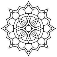 mente relajante colorante página mandala para adultos colorante página mandala para adultos colorante mandala vector