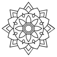 Mind Relaxing Coloring Page Mandala For Adults Coloring Page Mandala For Adults Coloring Mandala vector