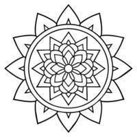 mente relajante colorante página mandala para adultos colorante página mandala para adultos colorante mandala vector