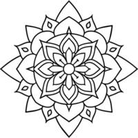 Mind Relaxing Coloring Page Mandala For Adults Coloring Page Mandala For Adults Coloring Mandala vector