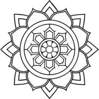 mente relajante colorante página mandala para adultos colorante página mandala para adultos colorante mandala vector