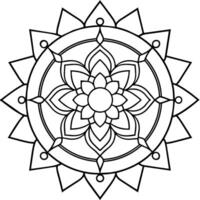 mente relajante colorante página mandala para adultos colorante página mandala para adultos colorante mandala vector