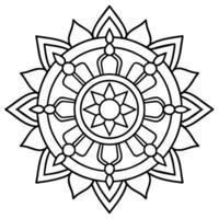 mente relajante colorante página mandala para adultos colorante página mandala para adultos colorante mandala vector