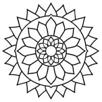 mente relajante colorante página mandala para adultos colorante página mandala para adultos colorante mandala vector