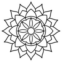 Mind Relaxing Coloring Page Mandala For Adults Coloring Page Mandala For Adults Coloring Mandala vector