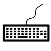teclado icono cable vector