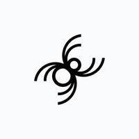 Spider logo template and icon vector