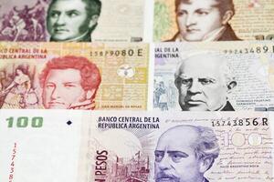 Old Argentine peso a business background photo