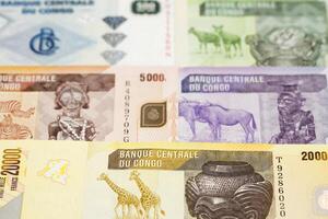 Congolese franc a business background photo