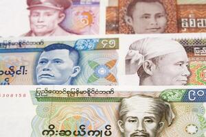 Myanmar kyat a business background photo