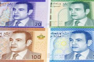 Moroccan dirham a business background photo