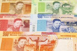 South African rand a business background photo