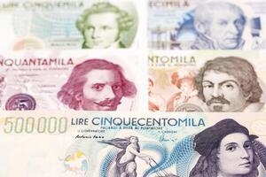 Italian lira a business background photo