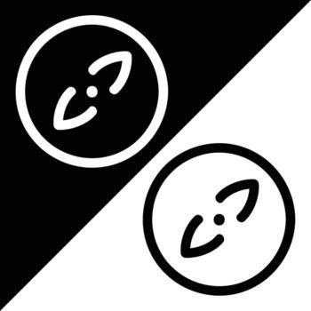 web navegador icono, contorno estilo, aislado en negro y blanco antecedentes. vector