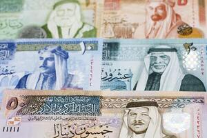 Jordanian dinar a business background photo