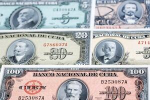 Old Cuban Peso a business background photo