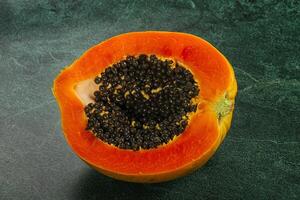 Tropical exotic sweet fruit - Papaya photo