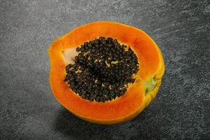 Ripe sweet tropical fruit Papaya photo