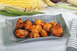 Indian cuisine - Fish Tikka barbecue photo