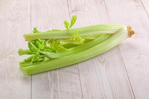 Vegan cuisine - raw celery stem photo