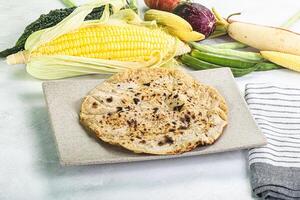 Indian traditional homemade bread - Roti photo