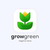 Young Plant Application Logo vector