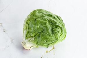 Natural organic iceberg salad cabbage photo