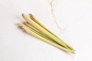 Green lemongrass stem aroma seasoning photo