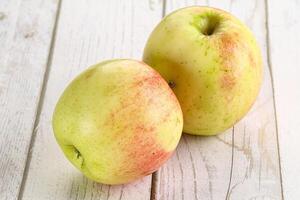 Sweet juicy ripe organic apples photo