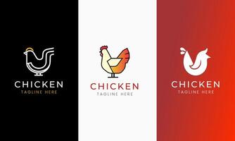 Chicken Logo Design restaurant hotel icon Abstract Rooster Template Illustration vector