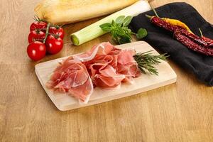 Spanish cuisine pork meat Jamon photo