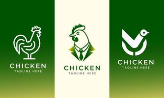 Chicken Logo Design restaurant hotel icon Abstract Rooster Template Illustration vector