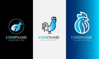 Chicken Logo Design restaurant hotel icon Abstract Rooster Template Illustration vector