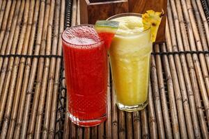 Pineapple and watermelon juice refreshment photo