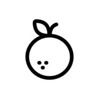 Simple Tangerine icon. The icon can be used for websites, print templates, presentation templates, illustrations, etc vector